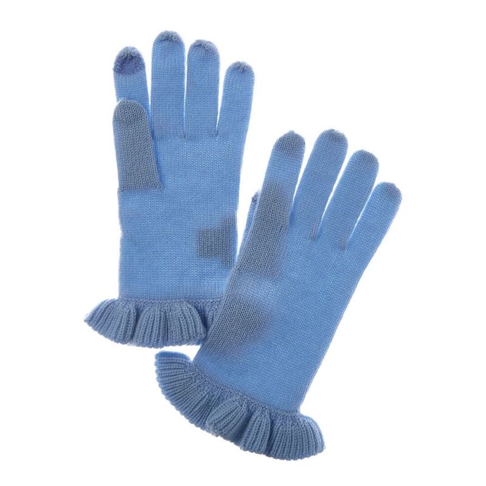 Sofiacashmere Touchscreen Cashmere Gloves, Blue